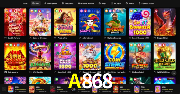 Interface do App A868